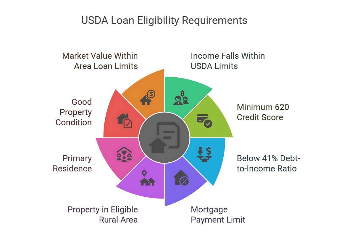 USDA Loan Eligibility Requirements Diagram