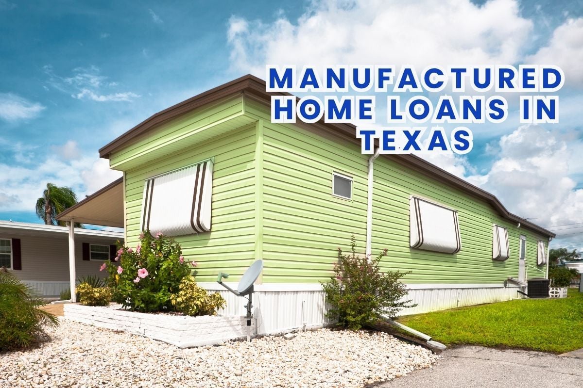 A manufactured home photo with the text 